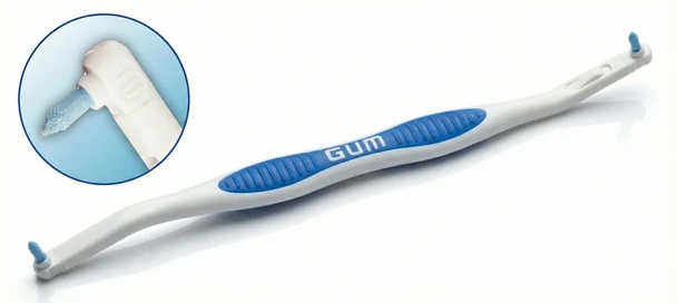 GUM Snap-On 642 Sulcus Brush - Precision Gumline Cleaning for Gum Health