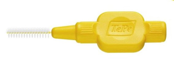 TePe Regular 0.7 mm Yellow Interdental Brushes view of single brush
