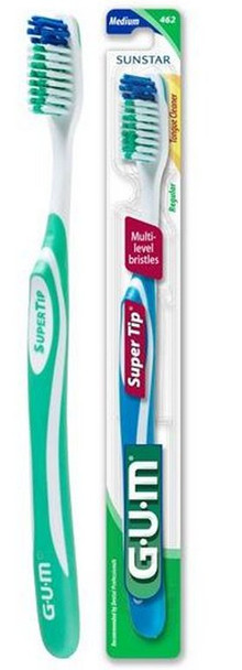 GUM 465 SuperTip Sensitive Compact Head ToothBrush