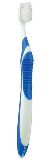 GUM® 495 Technique Sensitive Ultra-Soft Compact Head Toothbrush - Professional Dental Care for Sensitive Teeth and Gums with Dome-Trim Bristles, Quad-Grip Handle, and Precision Cleaning view of toothbrush