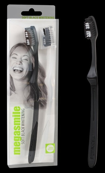Black megasmile ULTRA SOFT WHITENING TOOTHBRUSHES (DUO PACK)