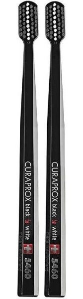 Curaprox  CS 5460 Black is White Ultrasoft Toothbrush - 2 Pack -Black/Black