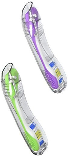 GUM Toothbrush Travel Folding Soft - 2 Pack 
