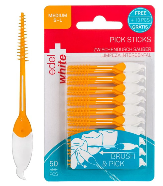 Edel+White Pick Sticks Medium S-L - 50 pack