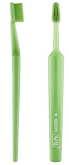 Tepe GOOD™ Soft Compact Head Eco Toothbrush view for front and side of toothbrush