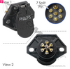 PHI16-722 - STA-DRY SOCKET - 7 PIN, 2-hole, ring termination, split pin