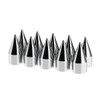 10007 - CHROME NUT COVER SPIKED 33MM