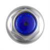 10041 - 33mm X 2" Chrome Steel Reflector Nut Cover With Flange - Blue