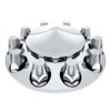 10363 - Pointed Front Axle Cover, Standard Style Push-On Nut Covers - Chrome