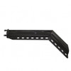 10650 - HEAVY DUTY MUD FLAP HANGER PAIR - BLACK, ANGLED, 1-1/8