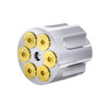 23399 - (CARD) CHROME ALUMINUM GUN CYL