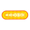 37129 - 22 LED 6IN OVAL GLO AMBER LT