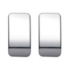 41453 - CHROME PLASTIC BLANK SWITCH COVERS FOR KENWORTH T680, T880, W990