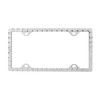 50049 - DIAMOND PATTERN LICENSE PLATE FRAME - CHROME