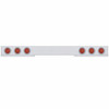 61419 - SS LED OVAL LIGHT BAR RED LENS