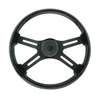 88185 - 18" MATTE BLACK 4-SPOKE STEERING WHEEL KIT