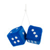 C5038B - 3" X 3" CLASSIC FUZZY DICE, BLUE (PAIR)