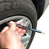 17-525 - DUAL HEAD PENCIL TIRE GAUGE WITH VALVE EXTENDERS (10-120 PSI)