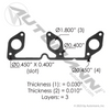 840.UM46382GEL - Exhaust Manifold Gasket Freightliner DD15