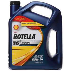 ROTELLA T6 5W/40 5 GAL - ROTELLA T6 5W/40 5 GAL SYNTHETIC
