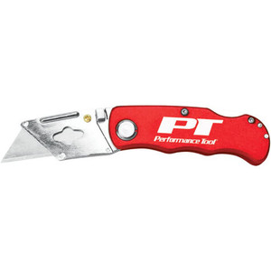 W2600 - COMPACT FOLDING POCKET UTILITY KNIFE - RED