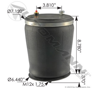 079115-002L - AIR SPRING AIRTEK CASCADIA 18+