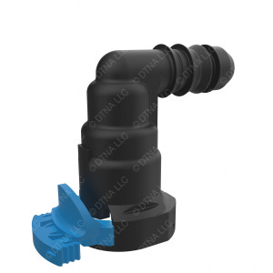 03-38068-000 - FITTING - ELBOW, DIESEL EXHAUST FLUID (DEF) LINE, 90 DEGREE, HOSE BARB