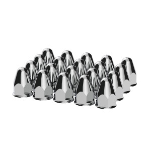 10045 - 1-1/2in X 2-3/4in Chrome Bullet Nut Covers (Box of 20)
