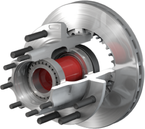 10084931 - HUB & ROTOR REAR VOLVO IHC KW PET