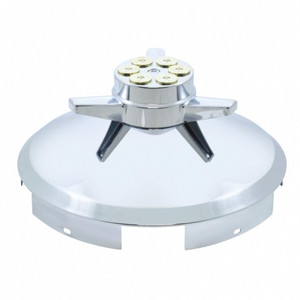 10194 - CHROME 1IN POINTED FRONT HUB