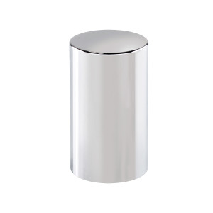 10568B - 33mm x 3-1/2" Chrome Plastic Cylinder Nut Covers - Push-On