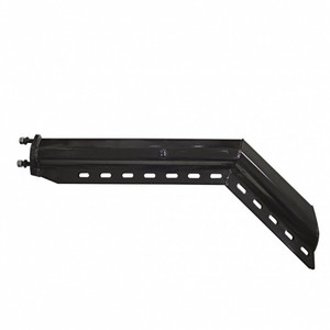 10650 - HEAVY DUTY MUD FLAP HANGER PAIR - BLACK, ANGLED, 1-1/8