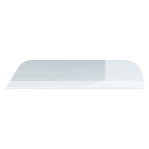 29099 - STAINLESS 6" CHOPPED WINDOW TRIM FOR 2008-2017 FREIGHTLINER CASCADIA