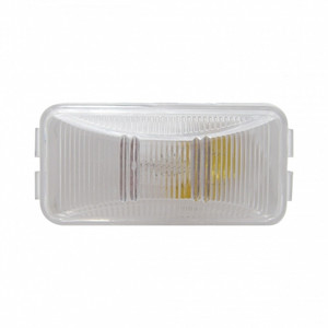 30143 - RECTANGULAR UTILITY LIGHT (CLEARANCE/MARKER) - CLEAR WHITE