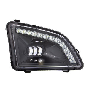 35860 - FOG LIGHT, VOLVO VNL 18+, LED PROJECTOR, BLACK, RH