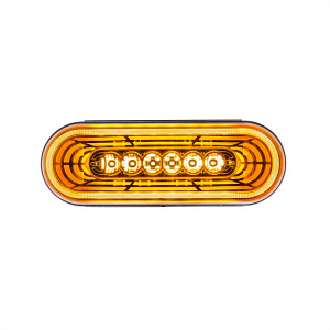 36572 - LED LIGHT OVAL 6IN AMBER CLEAR