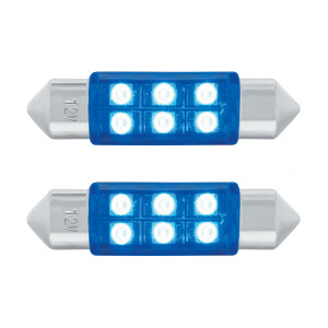 36592 - 6 HIGHPOWER LED BULB -BLUE