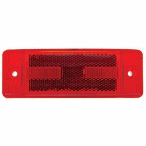 38254 - 16 LED Rectangular Light (Clearance/Marker) With Reflex Lens - Red LED/Red Lens