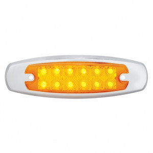 38305B - 12 LED AMBER PB