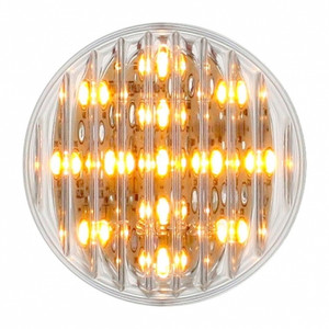 38364 - 13 LED 2-1/2" Round Light (Clearance/Marker) - Amber LED/Clear Lens