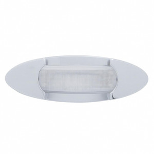 38956 - AMBER LED PB MARKR/CLEAR LENS