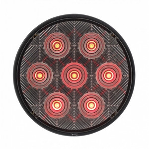 39118 - 7 LED 4INS/T/T LIGHT RED CLEAR