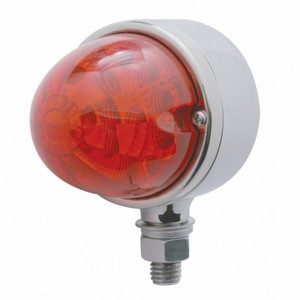39556 - 17 LED REFLECTOR WATERMELON SINGLE FACE LIGHT - RED LED/RED LENS