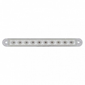 39687 - 10 LED 6 1/2 RED LIGHT CLEAR