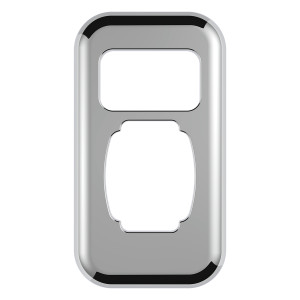 41709 - (CARD) CHROME PLASTIC PETERBIL