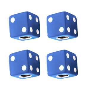 70008 - VALVE CAP SET - BLUE DICE