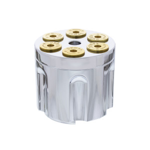 70229 - (CARD) CHROME GUN CYLINDER SHI