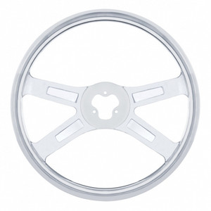 88210 - 18" SS 4 SPOKE STEERING WHEEL