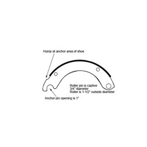 GG4591DXQJ - BRAKE SHOE KIT DEXTER