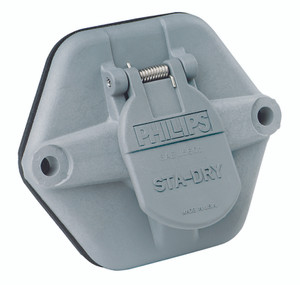 16-762 - Socketbreaker 7-Way With 20 amp circuit breakers, split pins, without nosebox